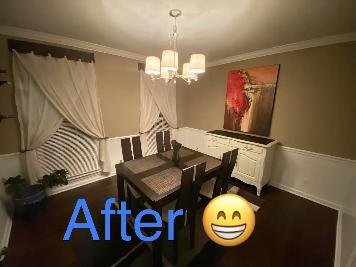 Professional dining room restoration after water damage in Adel
