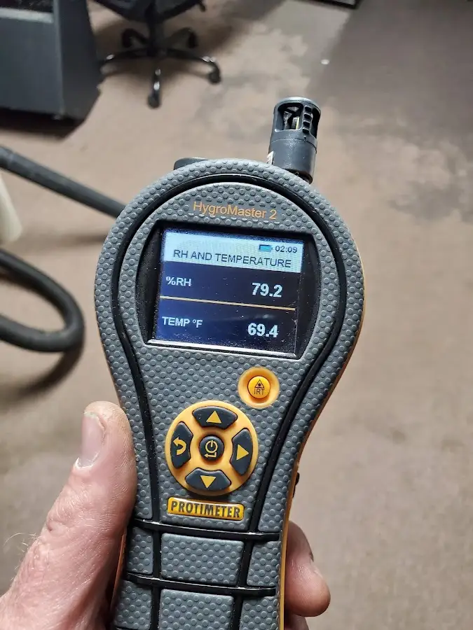 Moisture meter humidity assessment for Fire & Smoke Damage Restoration in Adel